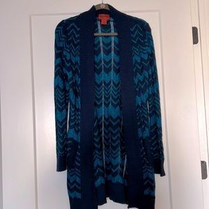Missoni for Target Blue Chevron Cardigan